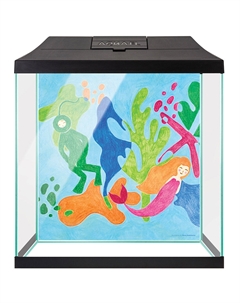 Аквариум Leddy Mini 30 (30х15х28 см) прямой с фильтром, 12,6 л, черный Aquael