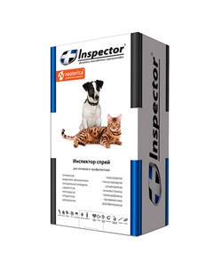 Спрей для кошек и собак от внешних и внутренних паразитов, 100 мл Inspector
