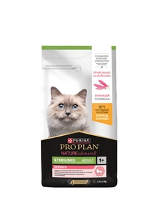 ProPlan Nature Elements Сухой корм для взрослых стерилизованных кошек и кастрированных котов, с курицей, 1,4 кг Pro plan®