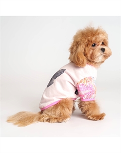 Футболка с бабочкой для собак, M, розовая Rurri