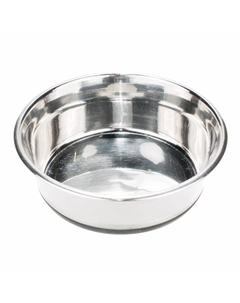 Миска металлическая с тяжелым прорезиненным дном для собак, 450 мл Petmax