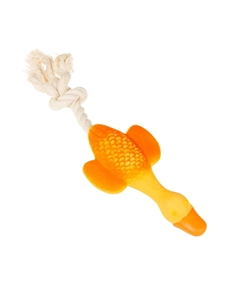 Игрушка для собак Гусь с веревкой 23 см, латекс Petmax