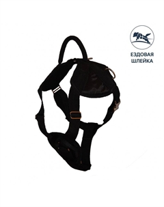 Шлейка для собак нейлоновая с металлической фурнитурой, L, обхват шеи 60-80 см, обхват груди 80-110 см, цвет в ассортименте Каскад