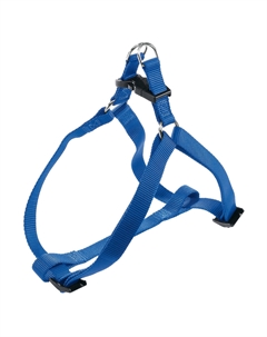 Шлейка нейлоновая для собак Easy, S, объем шеи 35 см, объем груди 53 см, ширина 10 мм, синяя Ferplast
