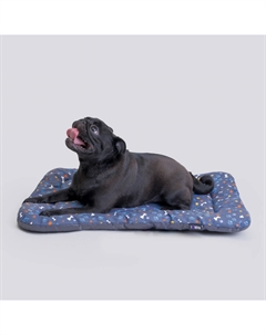 Матрас для кошек и собак мелких и средних пород Косточки, 63х47х4, серый Rurri