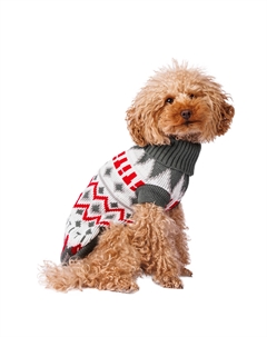 Свитер для собак с узором 50см 3XL белый (унисекс) Petmax