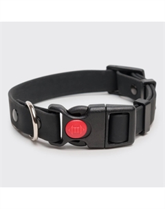 Ошейник для собак из биотана с фастексом, обхват шеи 37-55 см, ширина 2,5 см, черный Rungo