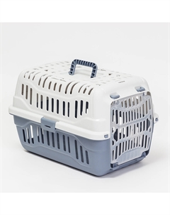 Переноска для кошек и собак мелких пород Spark, 48,5х33,5х31 см, голубая Georplast