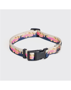 Ошейник нейлоновый для собак, обхват шеи 30-45 см, ширина 1,5 см, розовый Rungo