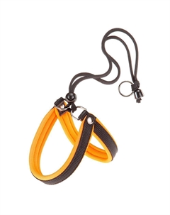 Шлейка для собак Agila Fluo 2, обхват шеи и груди 37-45 см, ширина 15 мм, оранжевая Ferplast