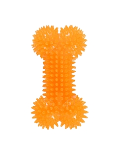 Игрушка для собак Косточка с шипами пищащая, 15,5 см Rurri