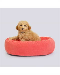 Лежанка овальная для кошек и собак мелких пород, 61х48х17 см, оранжевый Rurri