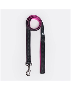 Поводок для собак Downtown, длина 120 см, ширина 2,5 см, черный с орхидеей Rungo