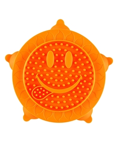 Миска для медленного поедания для собак, 19,5х18,5 см, оранжевая Rurri