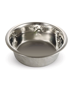 Миска 1614 металлическая с тиснением, 1,6л Триол