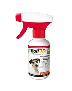 Спрей для собак и щенков старше 3 месяцев весом от 0,6 кг от блох, клещей и комаров, 200 мл Rolf club