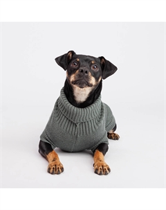 Свитер с лосем для собак, 50 см, серый Petmax
