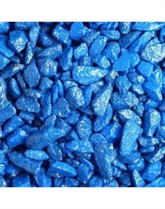 Грунт для аквариума цветной синий 3-5мм, 2кг Аквагрунт