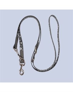 Поводок из биотана светоотражающий для собак (3в1), 2х200 см, серый Hipet