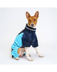 Комбинезон на замке для собак, L, синий Petmax