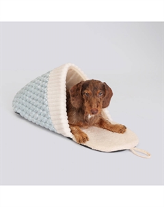 Лежак-тапок для собак и кошек Софт, 65х25х24 см, голубой Rurri