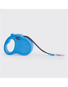Рулетка для собак, XS, до 15 кг, ремень 3 м, голубая Petmax