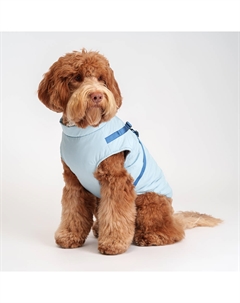 Куртка со шлейкой для собак, 3XL, голубая Rurri