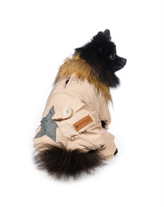 Комбинезон с мехом для собак, XS, бежевый (унисекс) Petmax