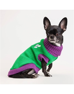 Свитер с шариками для кошек и собак, M, салатовый Petmax