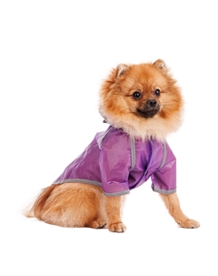 Дождевик для собак с капюшоном S фиолетовый (унисекс) Avva