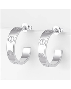 Серебряные серьги гвоздики Talant