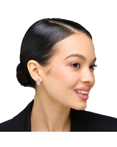 Серебряные серьги с фианитами Talant