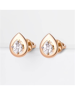 Золотые серьги гвоздики с бриллиантами Efremof