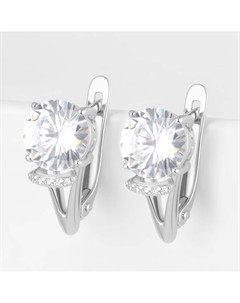 Серебряные серьги с фианитами Talant