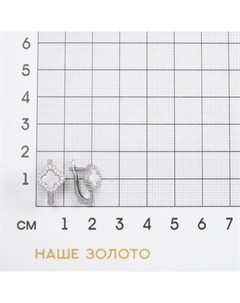 Серебряные серьги с перламутрами и фианитами Talant