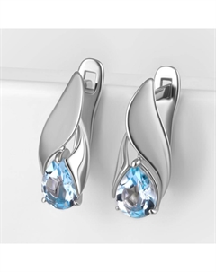 Серебряные серьги с топазами Efremof