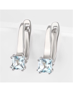 Серебряные серьги с топазами и фианитами Efremof