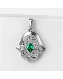 Серебряная мусульманская подвеска с фианитами Talant