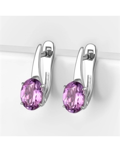 Серебряные серьги с аметистами Efremof
