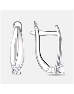 Серебряные серьги с фианитами Efremof