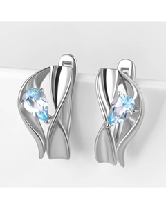 Серебряные серьги с топазами Efremof