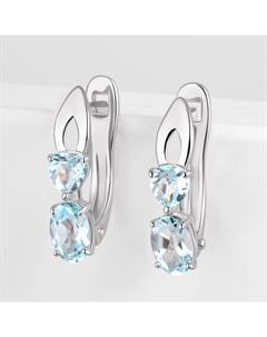 Серебряные серьги с топазами Efremof