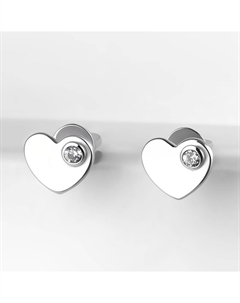 Серебряные серьги гвоздики с фианитами Efremof