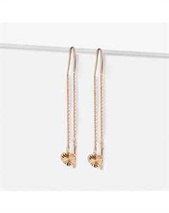 Золотые серьги протяжки Efremof