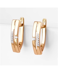 Золотые серьги с бриллиантами Efremof