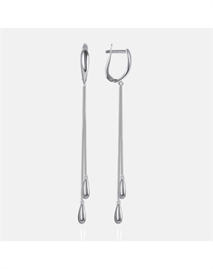 Серебряные серьги подвесные Talant