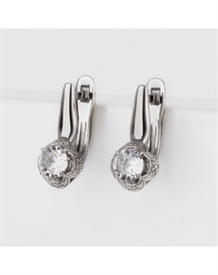 Серебряные серьги с фианитами Efremof