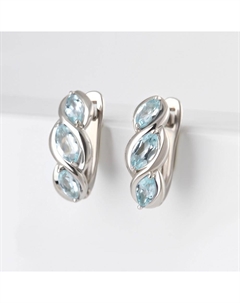 Серебряные серьги с топазами Efremof