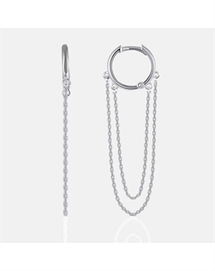 Серебряные серьги подвесные Talant