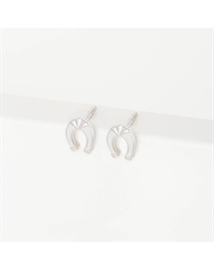 Серебряные серьги гвоздики с эмалью Efremof